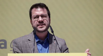 El presidente de la Generalitat de Catalunya, Pere Aragonés.