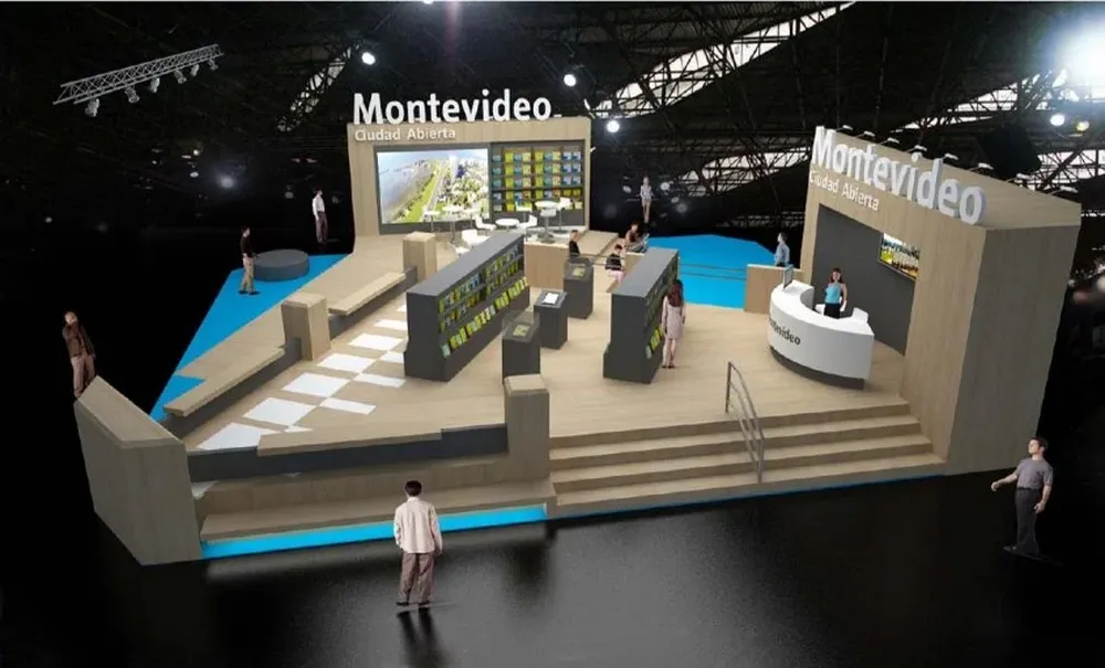 El stand de Montevideo tendrá 200 metros cuadrados, recrea la rambla de la ciudad y los libros estarán divididos según género.