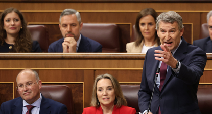 Alberto Núñez Feijóo, duro contra Sánchez en la sesión de control del Congreso.