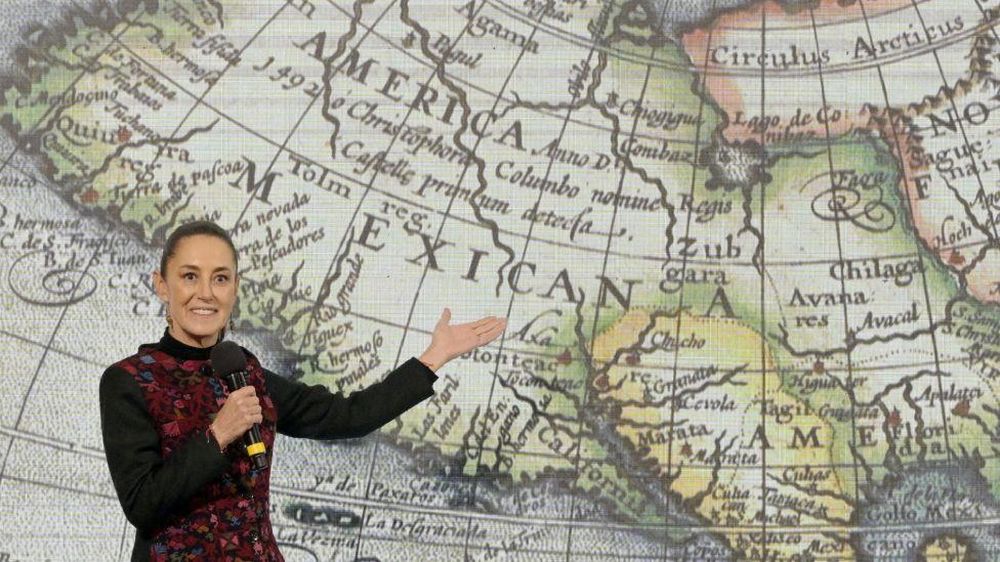 Claudia Sheinbaum respondió a Trump acerca del Golfo argumentando que, a juzgar por la historia, Estados Unidos debería llamarse América Mexicana.