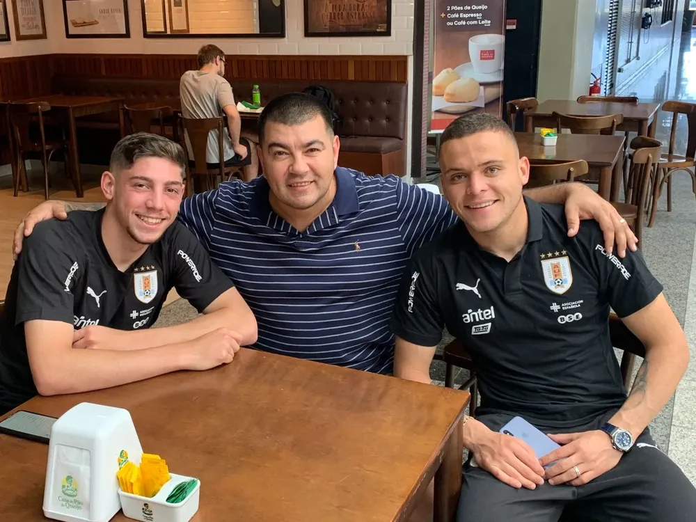 Edgardo Lasalvia con Valverde y Cabecita Rodríguez