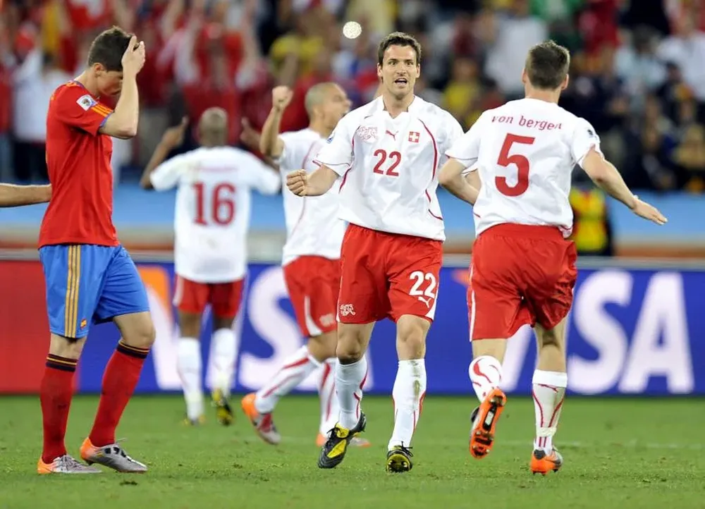 España cayó con Suiza 1-0 en el debut de Sudáfrica 2010