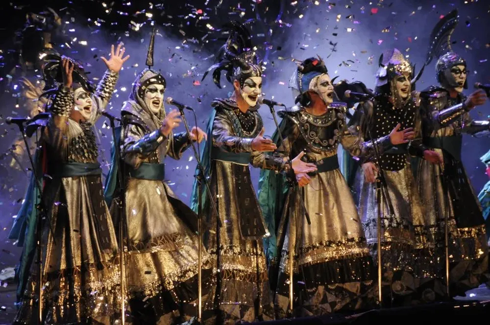 La murga Don Timoteo en el Teatro de Verano.