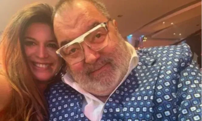 Lanata y su esposa Elba