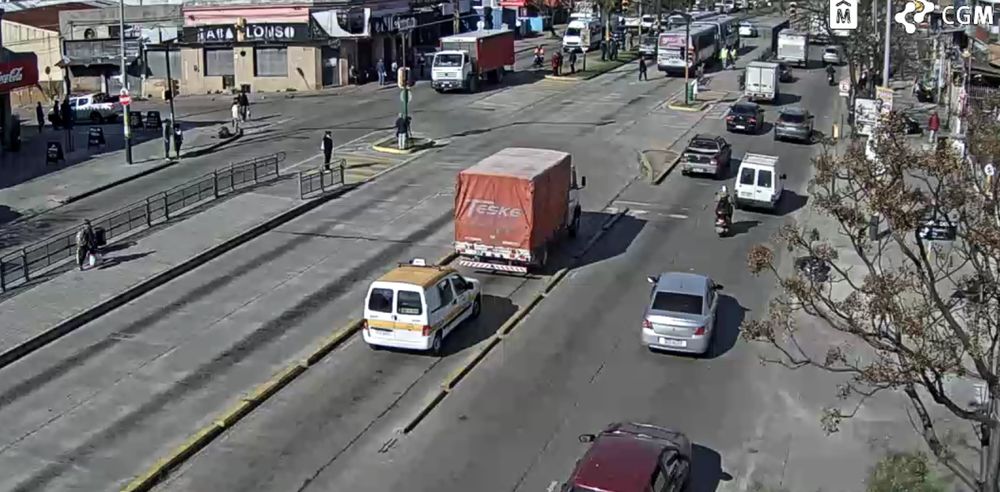 Esquina de General Flores y Francisco Plá donde ocurrió el accidente