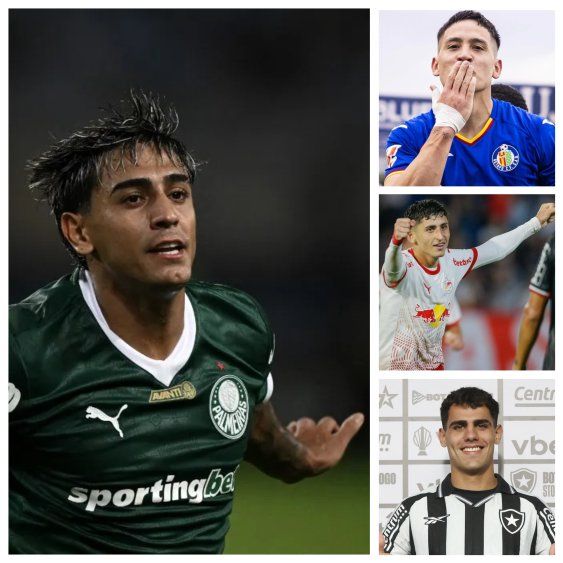 Facundo Torres, Martín Satriano, Ignacio Sosa y Lucas Villalba