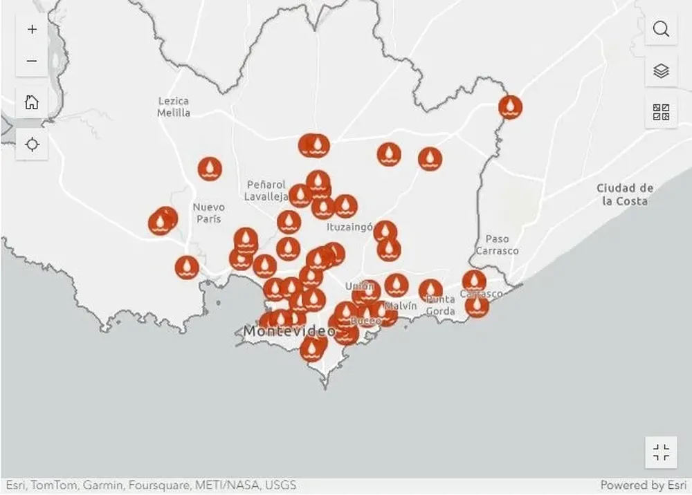 Inundaciones en Montevideo