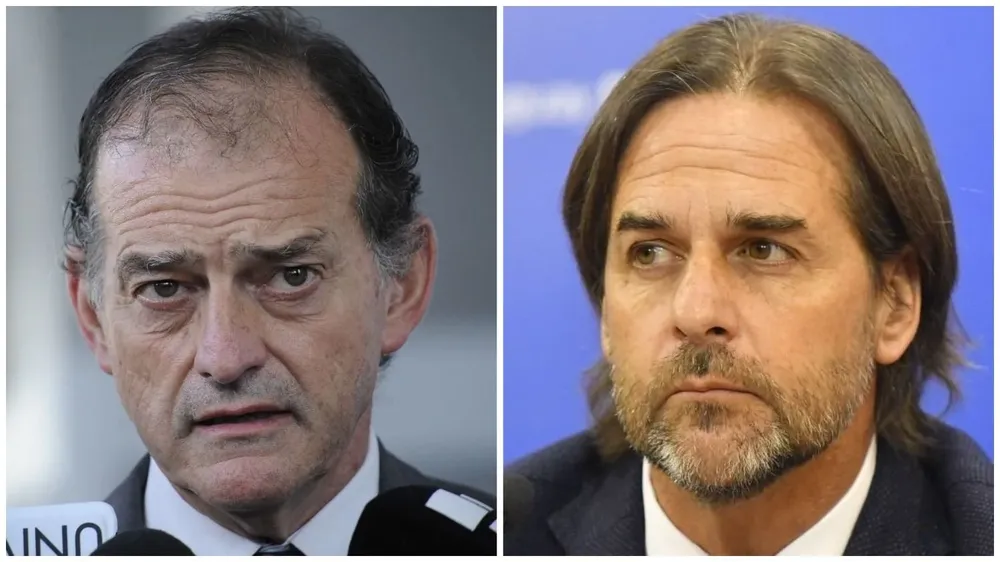 Guido Manini Ríos y Luis Lacalle Pou