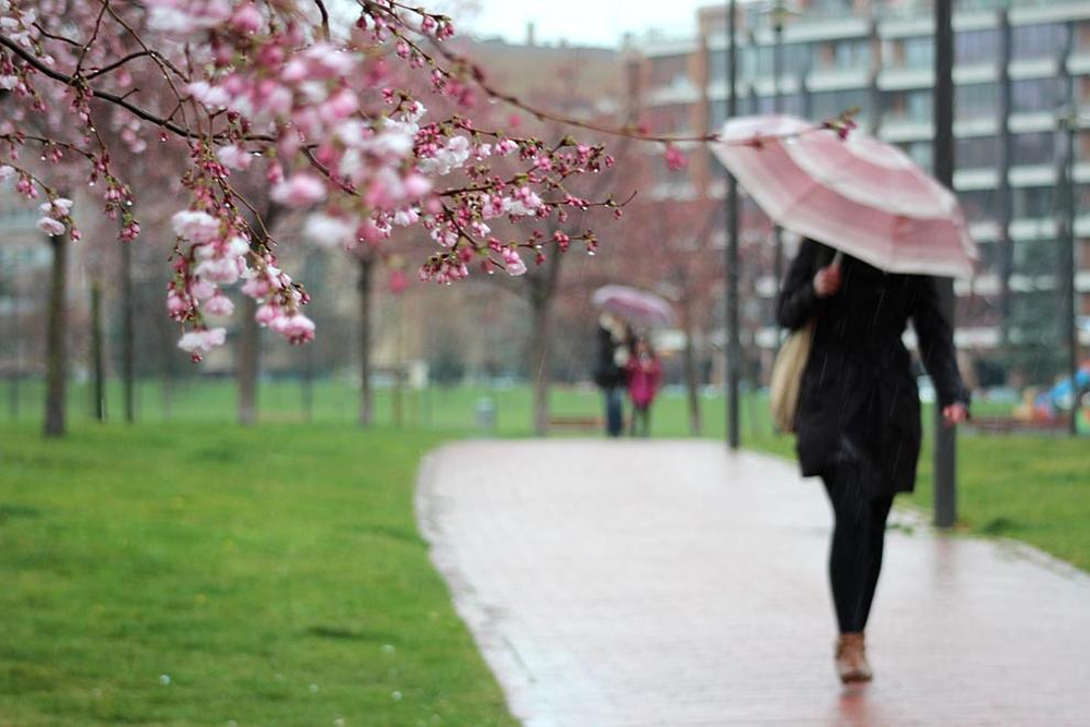 La primavera tarda en llegar a España por las lluvias y el frío este viernes