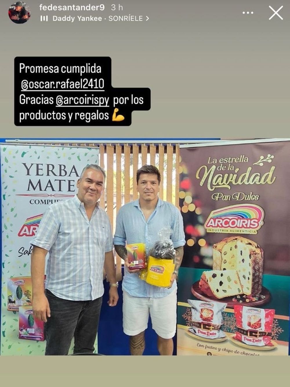 Federico Santander y su premio