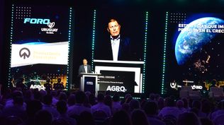 Oddone, durante su exposición en Agro en Punta, este miércoles 4 de febrero.