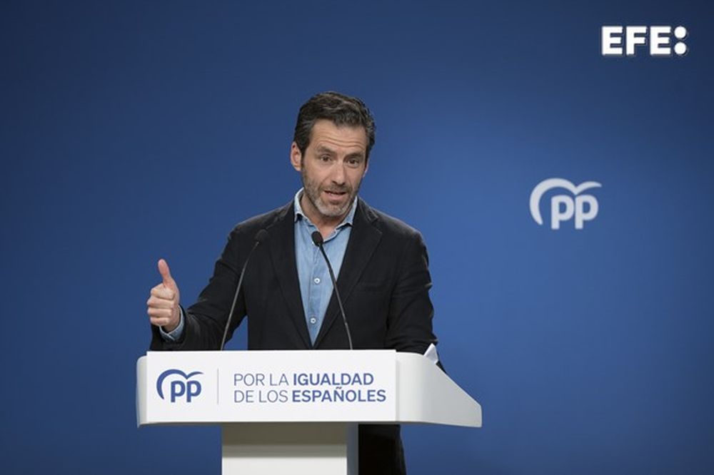 El portavoz del PP, Borja Samper