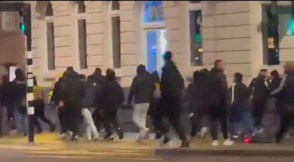 Disturbios en Amsterdam.