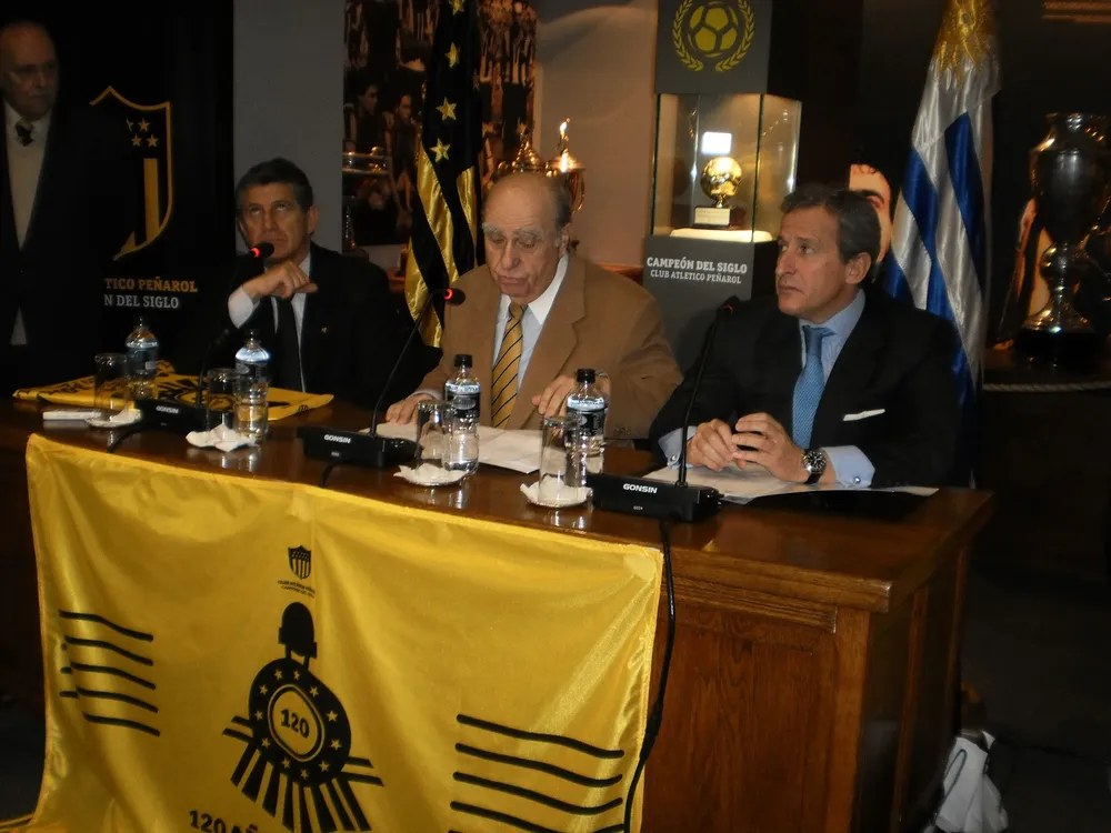 Fernando Morena, Julio María Sanguinetti y Juan Pedro Damiani