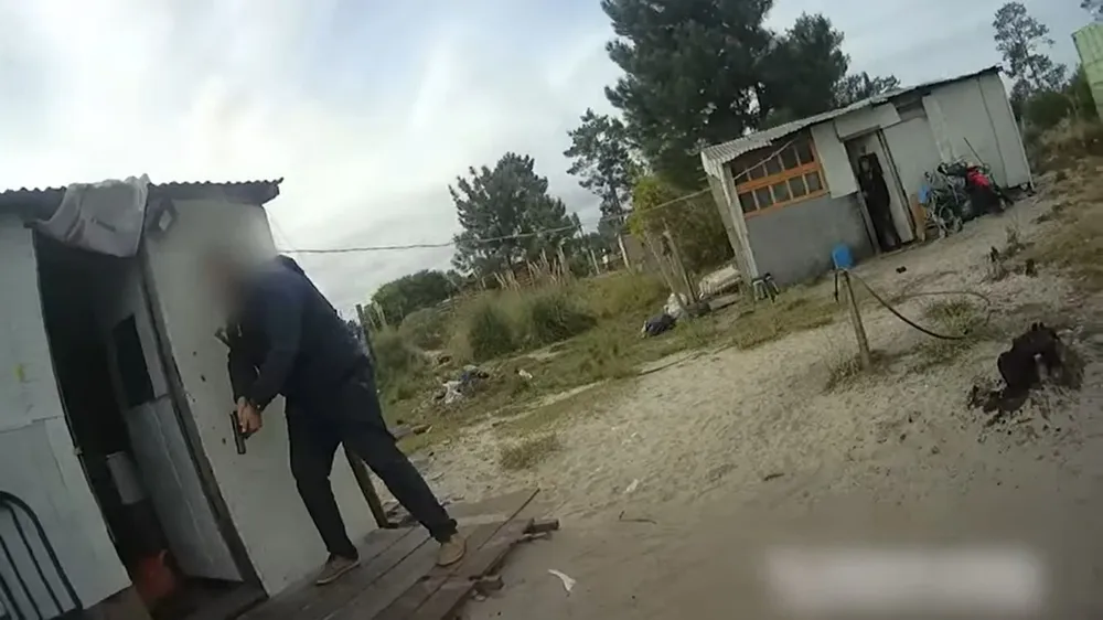 El allanamiento se realizó en Pinamar Norte, Canelones