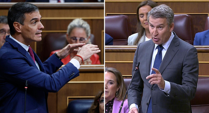 Pedro Sánchez, presidente del Gobierno español y Alberto Núñez Feijóo, líder del PP.