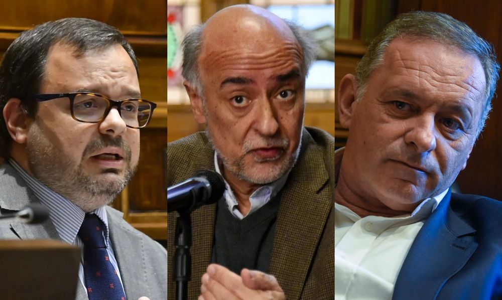 Felipe Schipani, Pablo Mieres y Álvaro Delgado