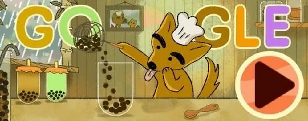 Te de Burbujas; el doodle de google