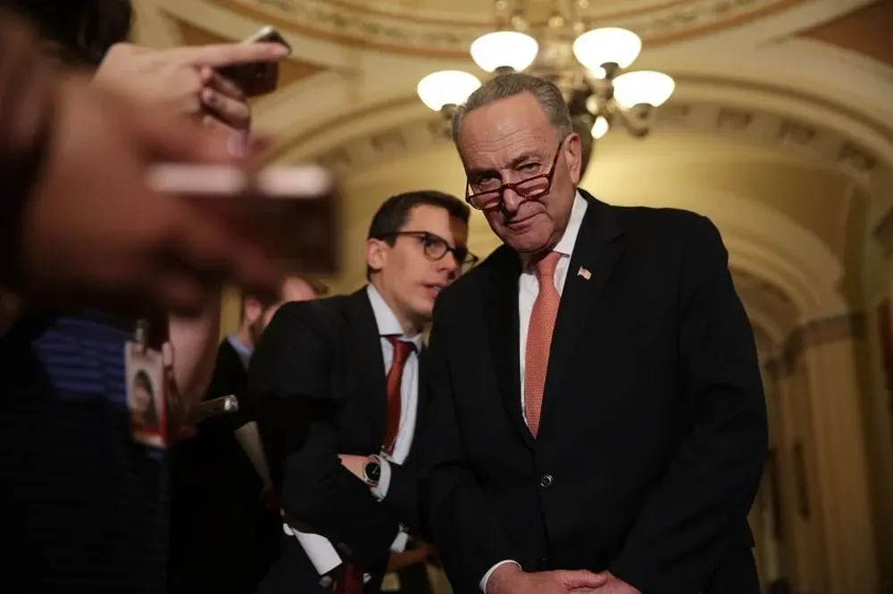 Chuck Schumer, lider de la mayoría democrata