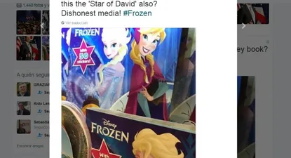 donald trump defiende su tuit antisemita con una imagen de frozen