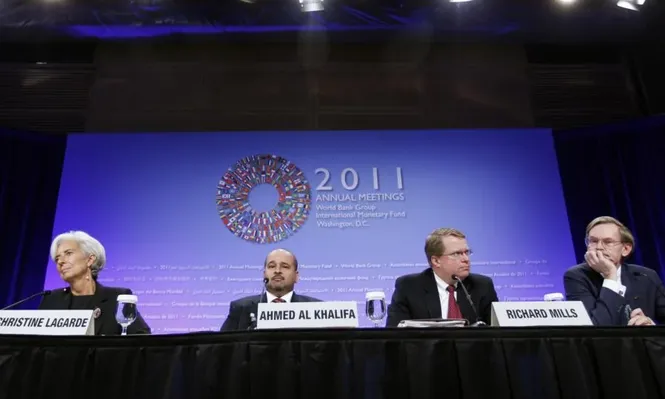 Autoridades del FMI y el BM