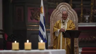Cardenal Daniel Sturla, arzobispo de Montevideo, en misa de Pascua