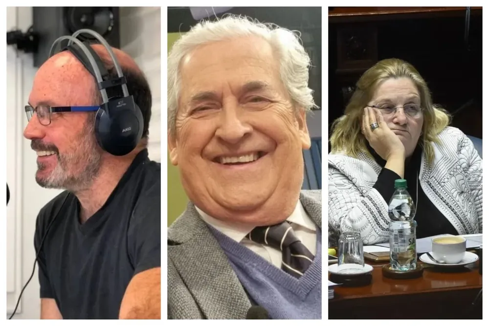 Nacho Álvarez, Conrado Hughes y Graciela Bianchi