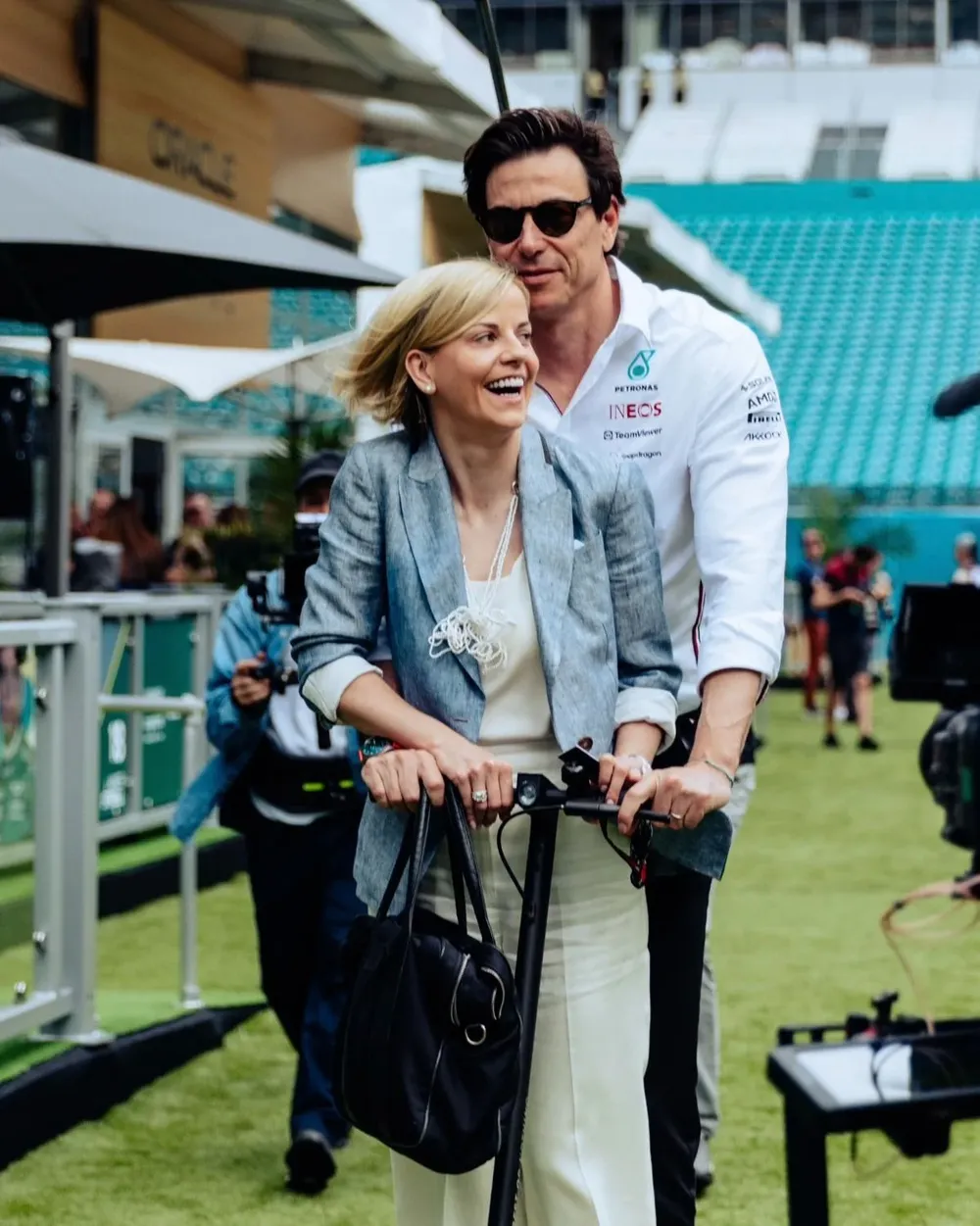 Susie y Toto Wolff