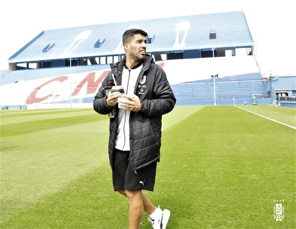 Luis Suárez en el Gran Parque Central