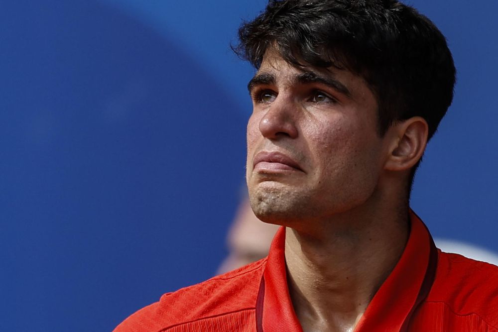 Las lágrimas de Carlos Alcaraz.