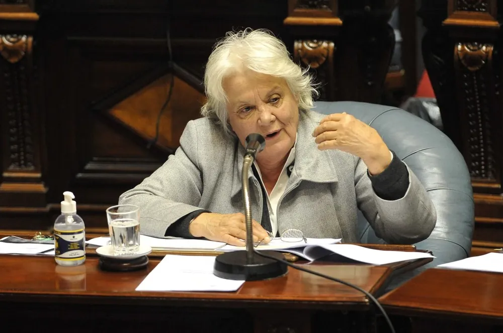 Topolansky ejerció como diputada, senadora y presidenta de la Cámara de Senadores en el Palacio Legislativo
