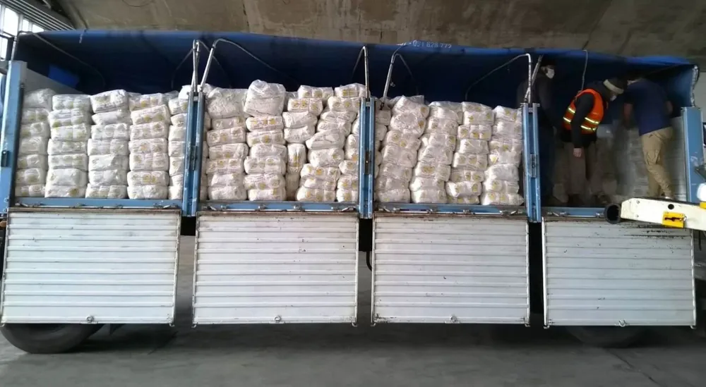 La primera partida consideró 50 mil kilos del alimento.