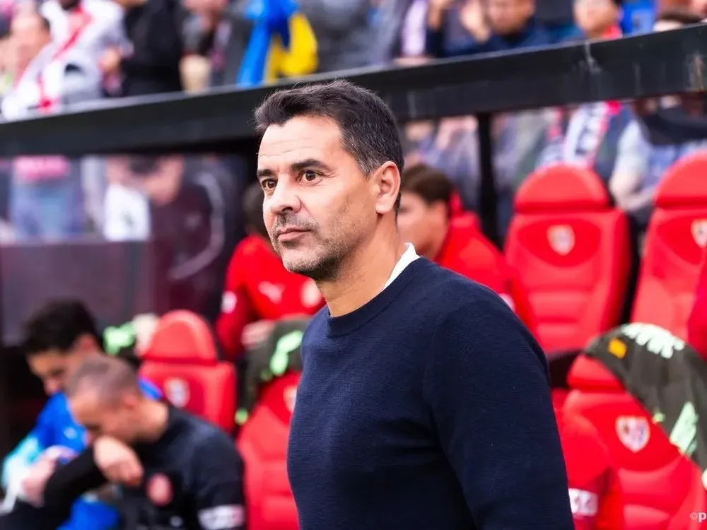 Michel en rueda de prensa.