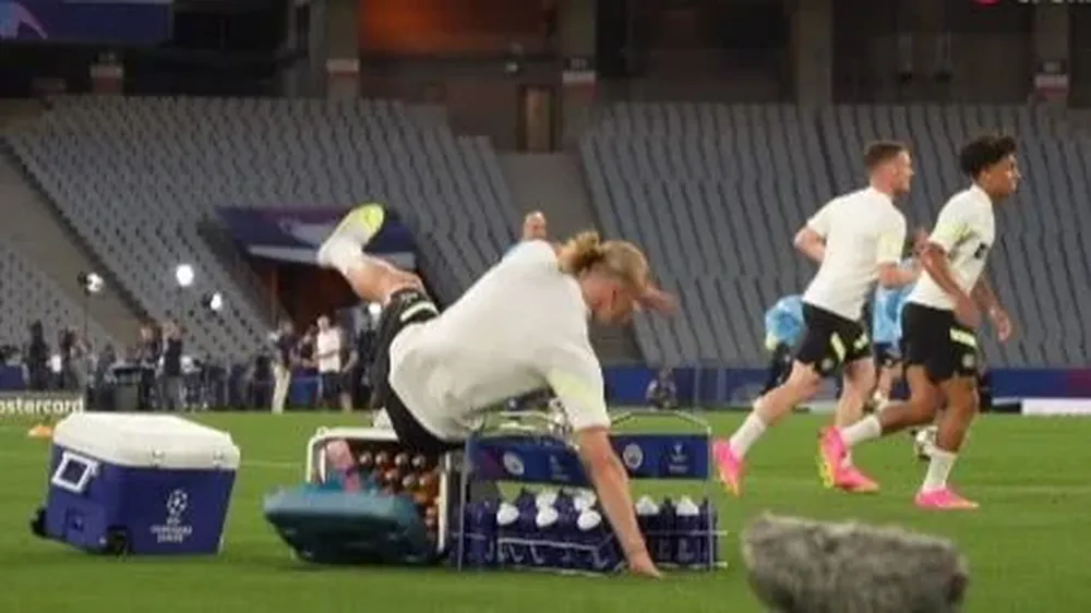 El porrazo de Erling Haaland