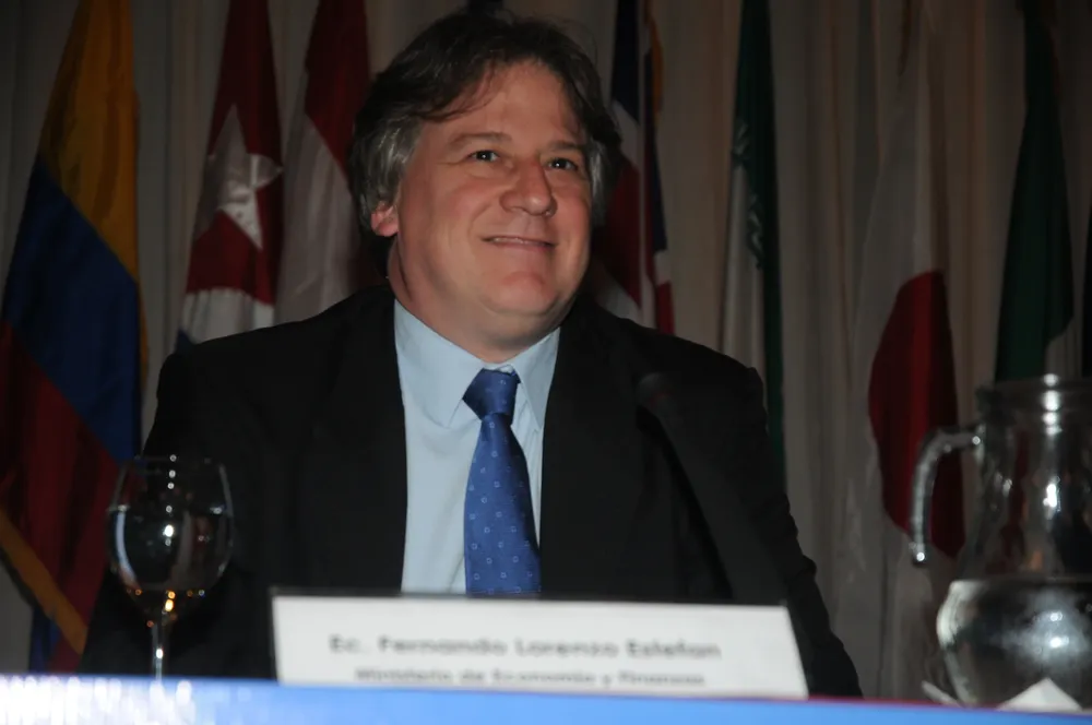 El Ministro de Economía Fernando Lorenzo