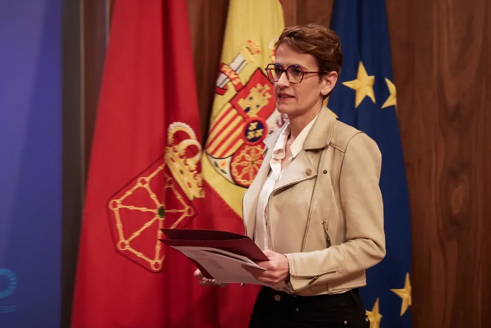 La presidenta del Gobierno de Navarra, María Chivite.