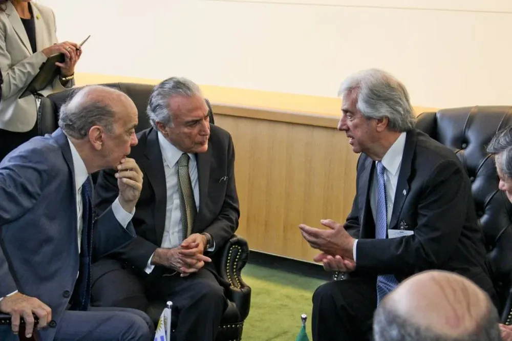 Vázquez y Temer