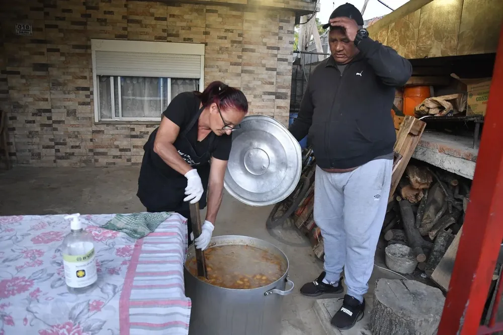 Olla popular del barrio El Tobogán. (Archivo)