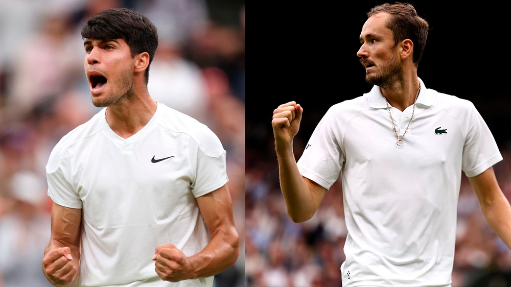 Carlos Alcaraz ante Daniil Medvedev en semifinales.