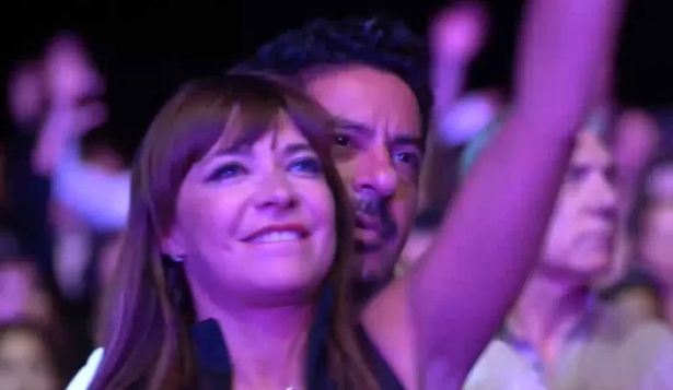 Karina Vignola con su expareja, Richard Olivera