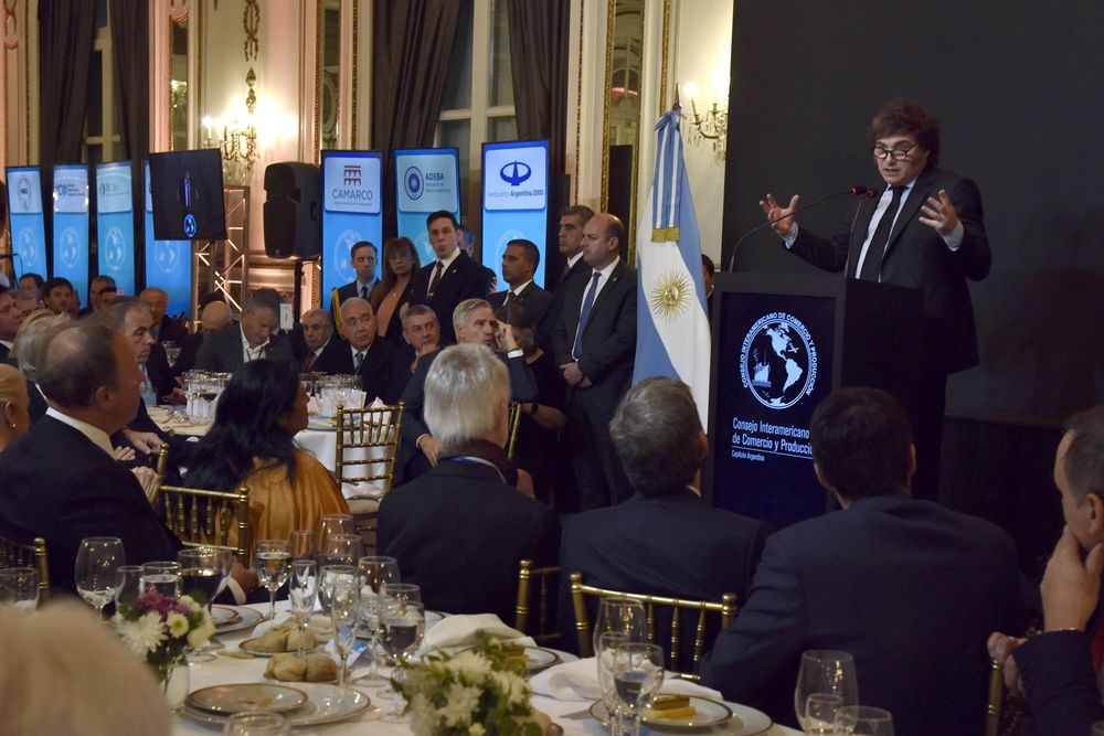 Javier Milei expone ante el CICyP