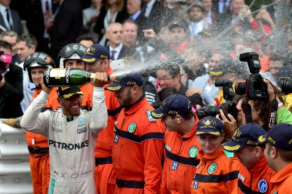 Hamilton celebró en el Principado