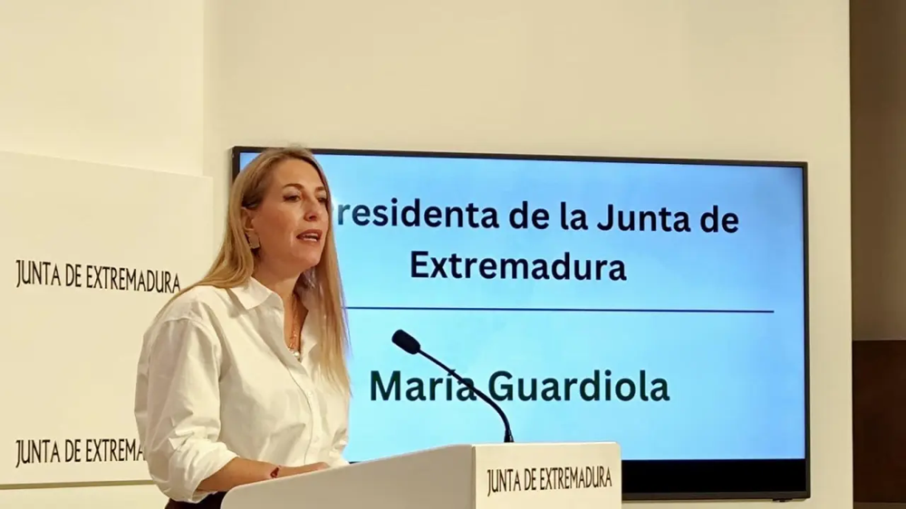María Guardiola anuncia que adelanta las elecciones autonómicas en Extremadura. EUROPA PRESS.