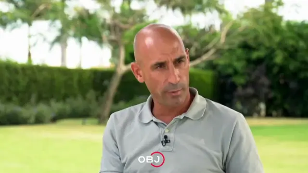 Luis Rubiales durante su entrevista con Ana Pastor en 'El Objetivo'