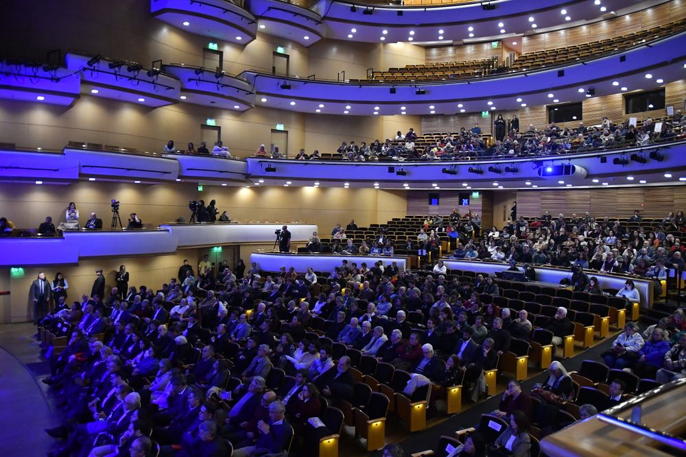 Lanzamiento del Diálogo Social, auditorio del sodre.