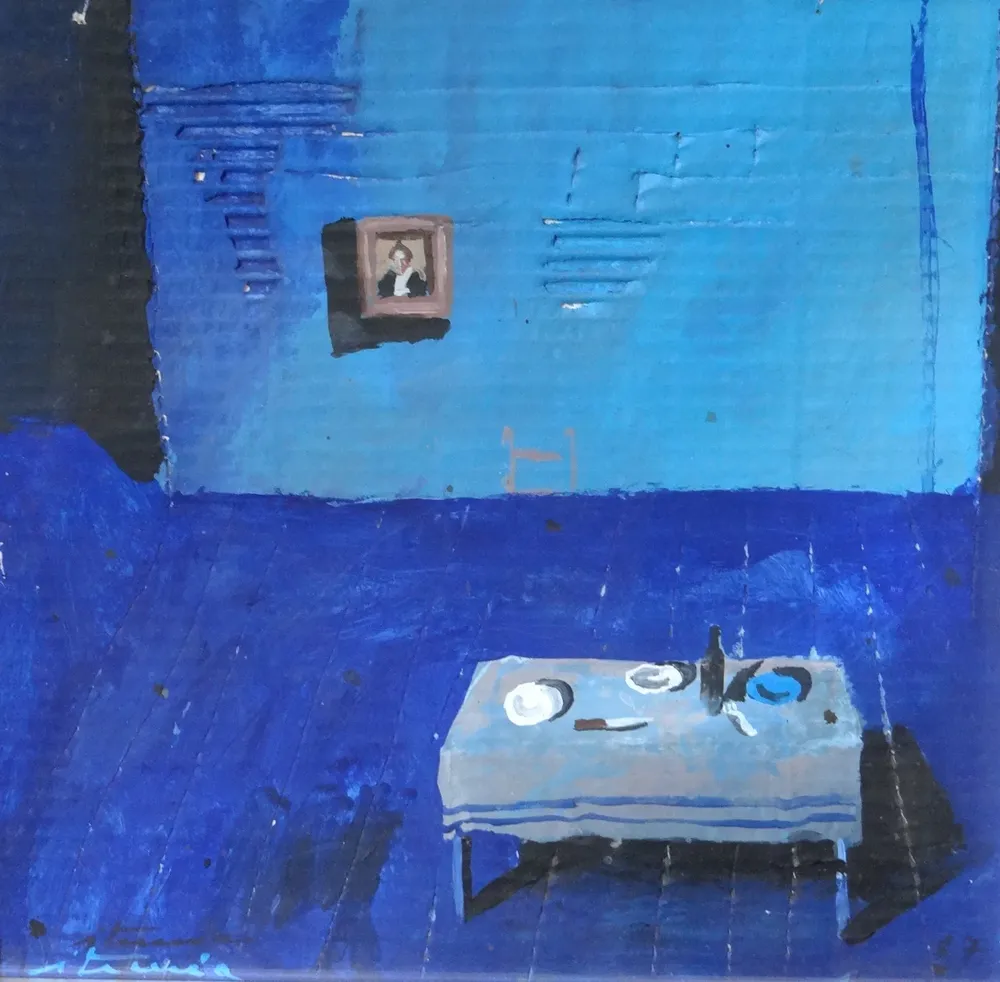 Un óleo sobre cartón del pintor Ignacio Iturria