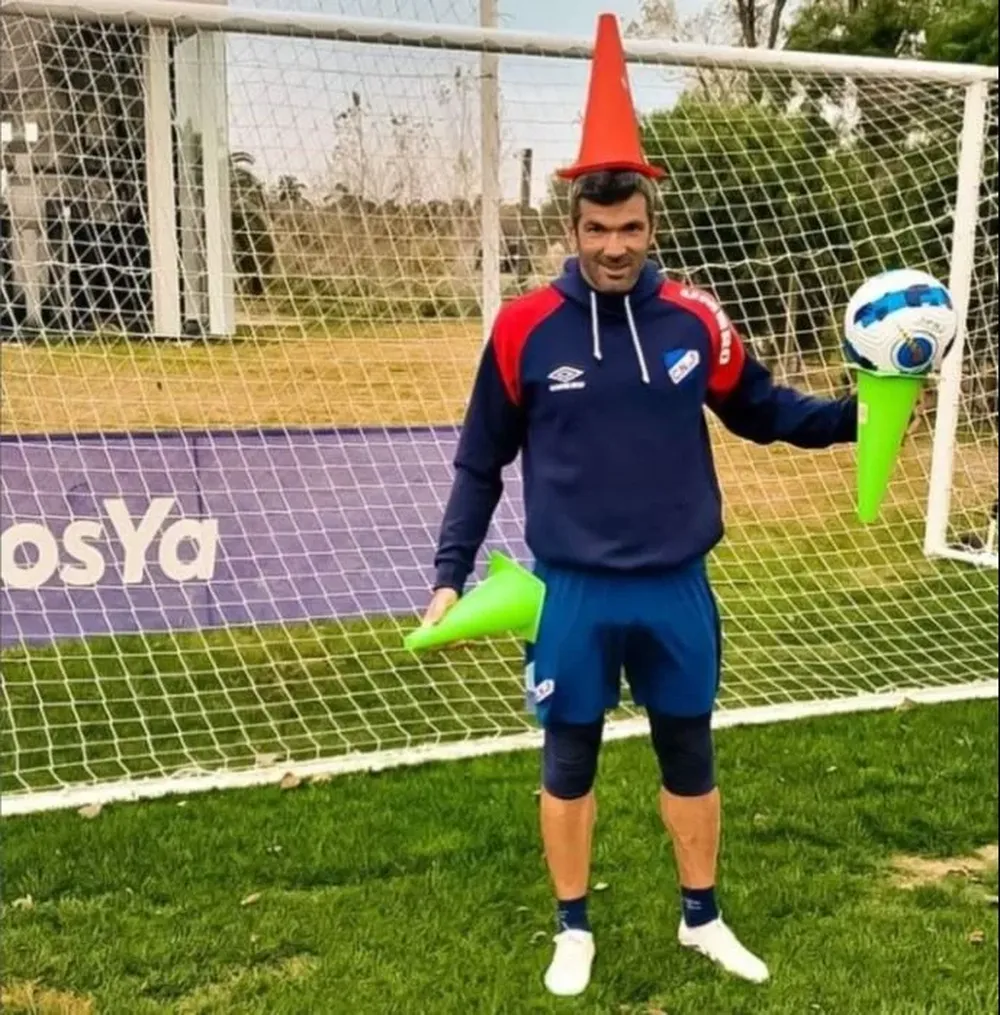 Gigliotti en el entrenamiento