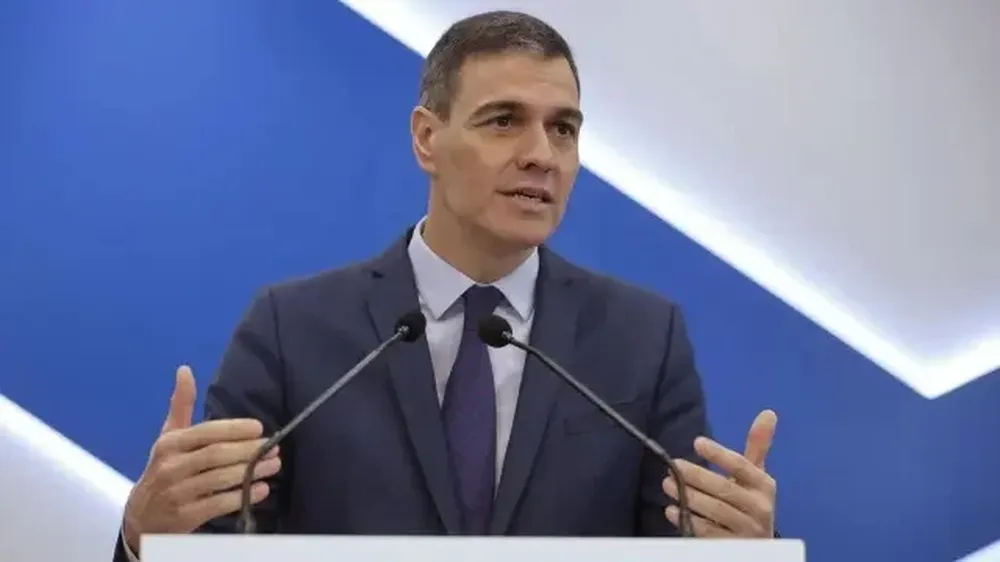 l presidente del Gobierno, Pedro Sánchez, durante su visita en Navantia