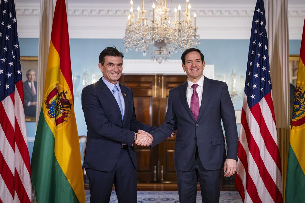 Paz se reunió con Rubio en EEUU