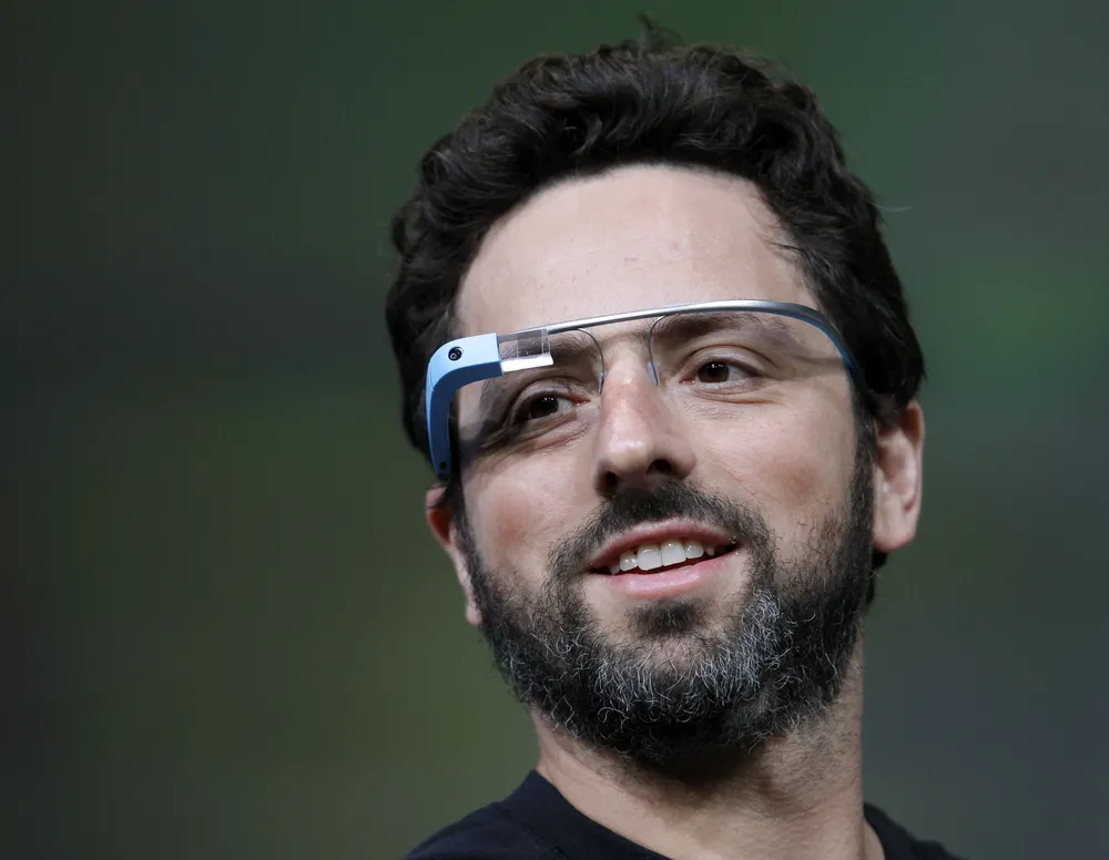 El cofundador de Google, Sergey Brin, en una demostración de Google Glass en San Francisco